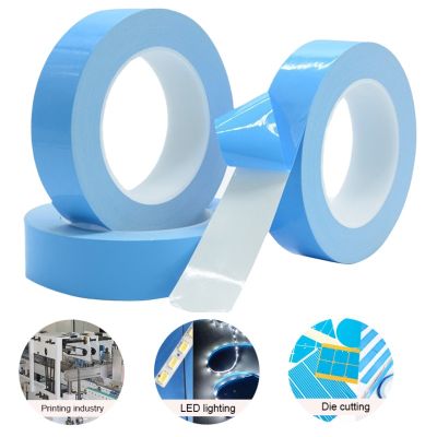3 rolls 25M Blue Thermally Tape CPU LED Lighting Conductive Double-sided Adhesive Silicon Insulating Electrically Strip Heatsink