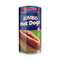 New Normal ? (x 1) Princes Jumbo Hot Dogs 560g ปริ๊นท์ ฮอทด็อกไซส์ใหญ่พิเศษในน้ำเกลือ 560 กรัม