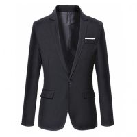 S-6XL Plus Size Blazer Men Casual Slim Fit Formal Blazer Jacket Coat Wedding Suit