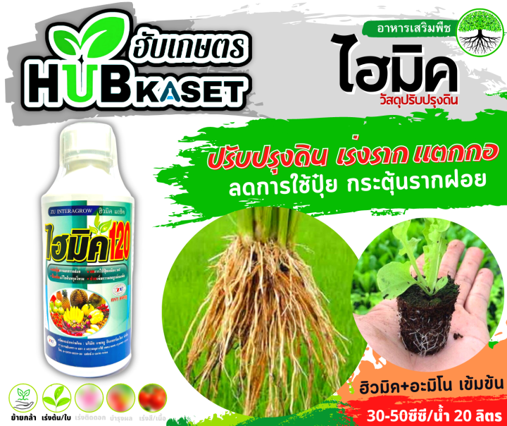 แซดไฮมิค120-1ลิตร-สารฮิวมิคแอซิด-ปรับปรุงดิน-เร่งราก-แตกกอ