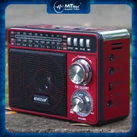 Đài FM RADIO KN-1030BT- Loa nghe nhạc kết hợp đài radio - phong cách cổ điển vintage - sang trọng, bass trầm ấm - Đầy đủ kết nối AUX, USB, SD card