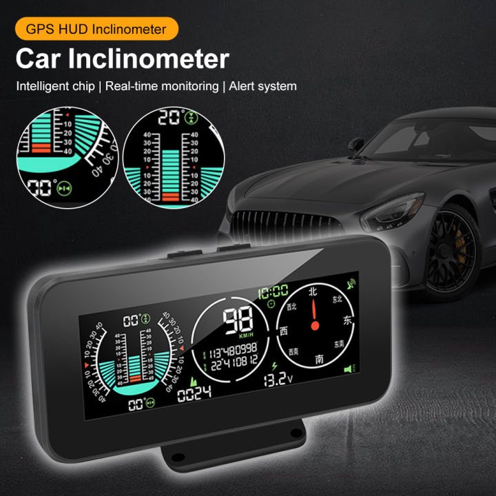 【Ready Stock】M60 Car HUD Inclinometer 12V Head Up Display GPS