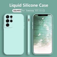 【2023】Squar Phone Cover Case for Samsung Galaxy S20 S21 S22 FE Plus Ultra 5G Anti Shock Silicnoe Back Fundas S20Plus S21Ultra ！