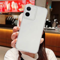 KOSLAM เคสโทรศัพท์ขอบลูกบอลใส,เนื้อ Y76สำหรับ VIVO Y27 5กรัม Y36 4กรัม5กรัม Y16 Y02s Y35 Y21A Y21s Y22s Y22 Y15s 5กรัม Y50 Y21 Y20A Y01 Y21T Y33s Y75 Y55 Y30 Y20s Y20i คลังสินค้าพร้อมปลอกโทรศัพท์มือถือ TPU นิ่ม2023ดีไซน์ใหม่