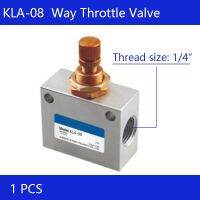 QDLJ-Kla-0 8 1/4" Speed Control One-way Throttle Pneumatic Flow Valve Silver Tone