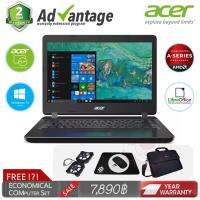 Acer Aspire Laptop รุ่น A314-41-48ZP (สีดำ) /* AMD A4-9120 APU / Radeon R3 / SSD 256GB / DDR4 4GB / 14" / Windows10 */