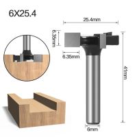 Spoilboard Surfacing Router Bit 1/4 6Mm Shank 1นิ้วเส้นผ่านศูนย์กลางการตัดอะแดปเตอร์ Slab Flattening Router Bit Planing Bit ไม้