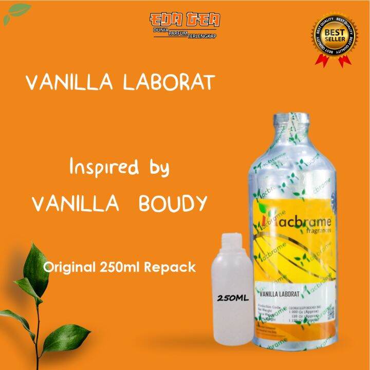 BIBIT PARFUM MURNI VANILLA LABORAT | MACBRAME 250ML KEMASAN REPACK ...