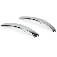 1Pair Chrome Front Bumper Lower Trim Strips 735455056 735455057 Exterior Moulding Buffer Panel for Fiat 500 2007-2015