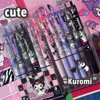 ♞♙☇ 6Pcs/Set Kawaii Sanrio Kuromi Hello Kitty 0.5mm Gel Pens Set Cute Black Pen Cartoon School Student Stationery Supplies Gift