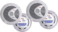 4) NEW Pyle PLMR60W 6.5" 300Watt Dual Cone Boat Marine Water Resistant Speakers