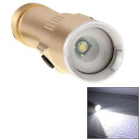 SmartPhonemall White Light Dimmable Rechargeable Flashlight , 3-Modes with Magnetic &amp; Lanyard(Gold)