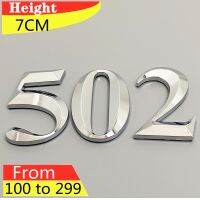 ☫♠ Door Plate House Number Stickers Door Label ABS Plastic Apartment Nameplate Mailbox DIY 100 to 299 Customized 3pcs/Set 7cm