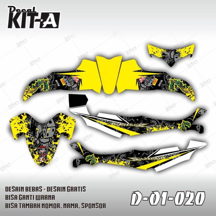 Decal Jupiter Burhan striping stiker motor Jupiter Burhan desain keren