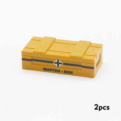 Military Bricks Weapon Box Army Team Material Parts WW2 Medical Mini Figure Base Pack Soldier MOC Scenes Building Blocks Toy