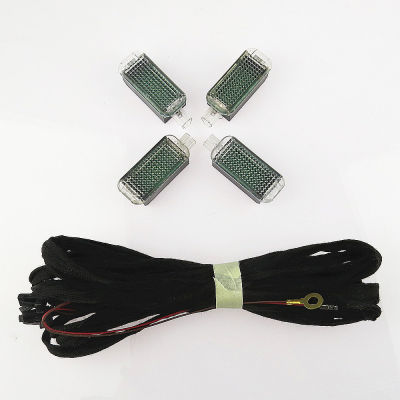 SCJYRXS ไฟทางเดิน LED ภายใน1ชุด,ไฟ Kabel เทียม3AD947409 3AD 409รถสำหรับ Tiguan Passat B6 B7 MK5กอล์ฟ MK6 Leon