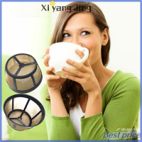 XYJ ตัวกรองกาแฟนำกลับมาใช้ได้ในบ้านแบบตาข่ายถาวรตะกร้าเครื่องขนาดมาตรฐาน