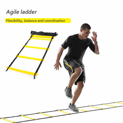 บันไดฝึกความคล่องตัว Agility Ladder บันไดฟิตเนส บันไดฝึกความว่องไว อุปกรณ์ฝึกซ้อมสำหรับนักกีฬา 6 meters 12 knots Speed Training Ladder Abele