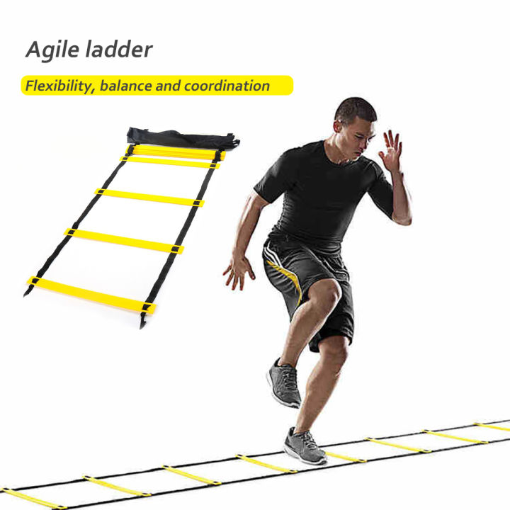 บันไดฝึกความคล่องตัว-agility-ladder-บันไดฟิตเนส-บันไดฝึกความว่องไว-อุปกรณ์ฝึกซ้อมสำหรับนักกีฬา-6-meters-12-knots-speed-training-ladder-abele