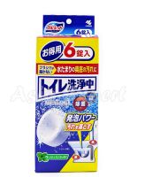 Kobayashi BLUELET Toilet Bowl Cleaning Tablets 6เม็ด เม็ดฟู่ ทำความสะอาดชักโครก