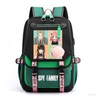 Ag SPY FAMILY กระเป๋าเป้สะพายหลัง กระเป๋านักเรียน พิมพ์ลายอนิเมะ ลําลอง สีตัดกัน สําหรับผู้ชายและผู้หญิง 【BYUE】