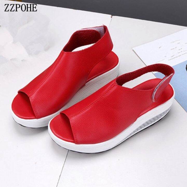 ขายดีที่สุด-ioztt2023-women-sandals-2021-new-platform-leather-ladies-heels-sandals-female-shoes-fashion-toe-beach