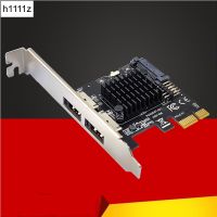 PCI Express eSATA Expansion Card PCIE X1 to 2Port eSATA Adapter with SATA Power USB2.0 9Pin Header Support 3.5 HDD ASM1061 Chip