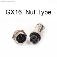 ♂✳ 1set GX16 Nut Type Male Female Electrical Connector 2/3/4/5/6/7/8/9/10 Pin Circular Aviation Socket Plug Wire Panel Connector