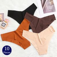 WarmSteps 10PCS Womens Panties Set Plus Size Seamless Underwear Soft Silk Satin Woman Briefs Comfort Lingerie Sports Underpants