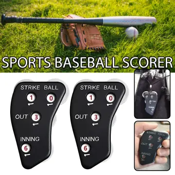 4 Wheel Umpire Indicator, Umpire Counter Clicker, Umpire Clicker Umpire  Gear, Baseball Clicker Outs Innings Balls and Strike Clicker for Softball