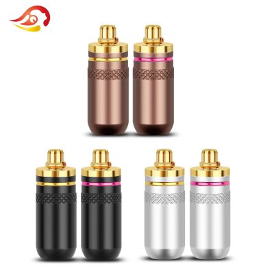 QYFANG Gold Plated MMCX Pin Audio Jack Earphone Plug Wire Connector Metal Adapter For W30 W80 SE535 SE846 Series HiFi Headphone