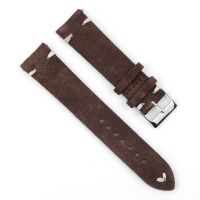 ◇✎ Handmade Brown Suede Leather Strap Comfort 18mm 20mm 22mm 24mm Unisex Watchband High Quality Strap