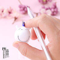 20pcs Hello Unicorn creative modeling lovely soft silicone neutral pen office student 0.5 water pen signature pen stationery