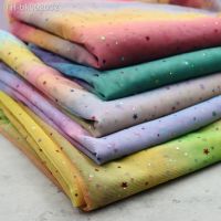 ✚♕ 1.5M Tulle Fabric Rainbow Glitter Star and Moon Mesh Confetti Sequin Yarn For Sewing Dress Bridal Veil Bow Home Party Decoration