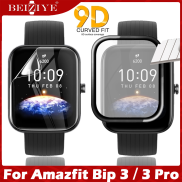 9D Curved Full Edge for Amazfit bip 3 screen protector Smartwatch Soft