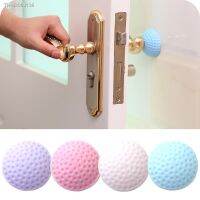 ♞☎ Silicone Door Stopper Adhesive Doorknob Stop Anti-Collision Shockproof Wall Protector Mat Mute Cushioning Door Knob Handle Pad