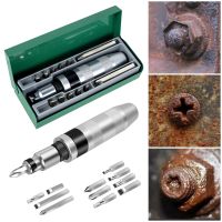 13Pcs Impact Screwdriver Shock Screw Bits Metal Shock Screw Driver Chisel Bit Multifunctional Screw Extractor Remover Repair Set Drills  Drivers