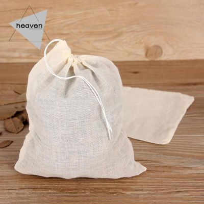 New 10pcs Cotton Bag Muslin Straining Filter 10*15cm Separate Empty Filter Bag