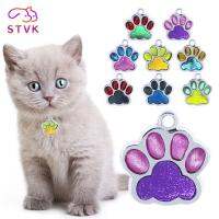 ✇♛▣ STVK Anti-lost Pet Dogs Id Tags Personalized Mini Cat Pets Supplies Dog Collar Accessories Puppy Tag Stainless Steel Candy Color