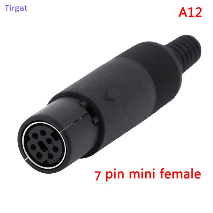 💖【Lowest price】Tirgat Mini DIN PLUG SOCKET CONNECTOR 3/4/5/6/7/8 PIN