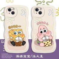 ฟองน้ำน่ารักเด็กทารกเหมาะสำหรับ iPhone 14PROMAX เคสโทรศัพท์13แพ็คเต็ม11ขอบคลื่น7/8Plus Soft Couple/Oppo A95 4G