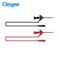 Cleqee P1511b หัววัดสปริงตะขอทดสอบภายในปลั๊กตัวเมียขนาด2มม. ชุดนำทดสอบ Awg สามารถเชื่อมต่อหัววัดมัลติมิเตอร์แบบดิจิทัล