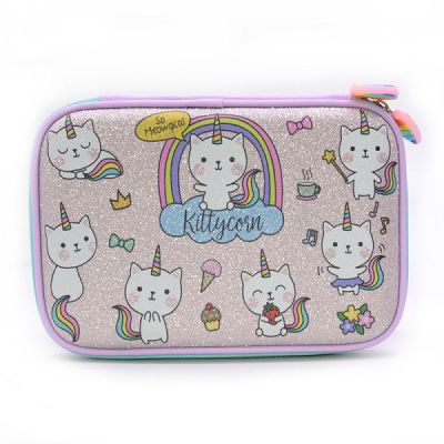 กล่องดินสออุปกรณ์การเรียนGlitter Trousse Scolaire Stylo Estojo Escolaขนาดใหญ่Pencilcase Piornik Szkolnyน่ารักUnicornกล่อง