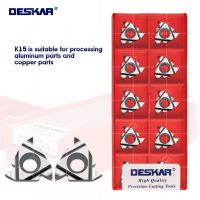 DESKAR 100% Original 16ER 16IR A55 A60 G55 G60 AG55 AG60 K15 Threading Turning Tool CNC Lathe Cutter Cutting Insert สําหรับอลูมิเนียม