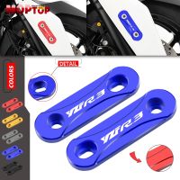 For YAMAHA YZF-R3 YZF-R25 YZF R3 R25 14-23 Motorcycle CNC Front Axle Coper Plate Decorative Cover Guard Cap Accessories Logo