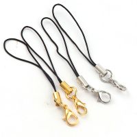 20-50pcs 8x65mm Cell Phone Lanyard Strap Cords Strap Cord With Lobster Clasp Findings Key Chain Cords Double Color