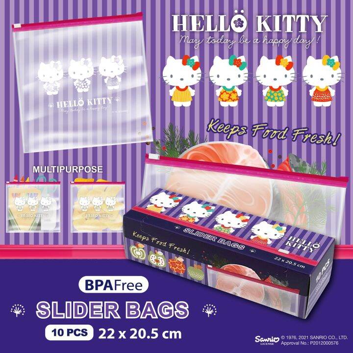 Authentic Hello Kitty Ziplock Bags / Slider Bag Lazada PH