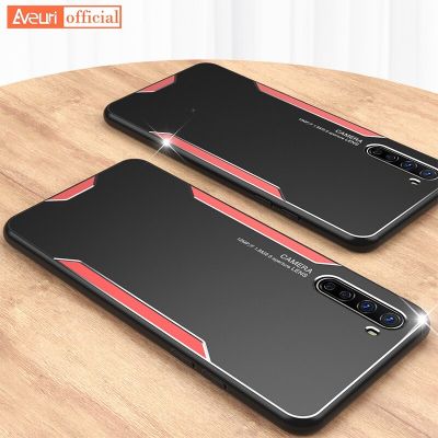 กล่องโลหะอลูมิเนียมแฟชั่นที่สร้างสรรค์สำหรับ Realme X XT X2 Pro เคสโทรศัพท์ซิลิโคนฝาครอบหลังพีทียูเคลือบสำหรับ OPPO K1 K3 K5 K7 K7X Coque