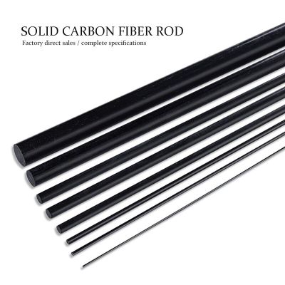 10Pcs/Lot Length 1000mm Solid Carbon Fiber Rod Diameter 1mm 1.5mm 2mm 3mm 4mm 5mm 6mm 7mm RC Aircraft Matte Rod Electrical Connectors