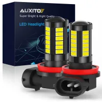 AUXITO H10 1000LM H11 LED หมอกโคมไฟ H8 H11 5630 LED 9005 HB3 9006 HB4หลอดไฟ LED รถขับรถ DRL โคมไฟอัตโนมัติ6000K สีขาว